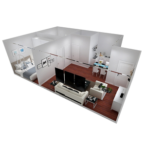 <span class=keywords><strong>Polystyrene</strong></span> Cũng Được Thiết Kế Đúc Sẵn Di Động Cabin Mở Rộng Nhà - Product Image 3