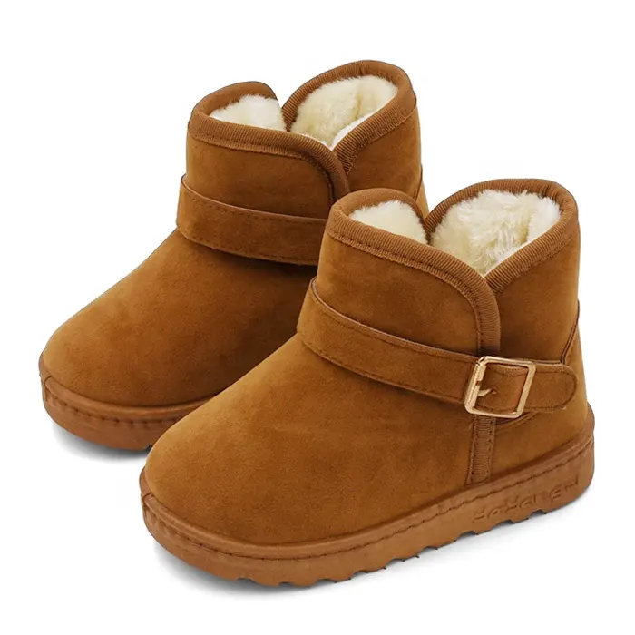 FW816 New Fashion High Quality Brand Children kids Short Boots Comfortable Warm Girls Snow Boots