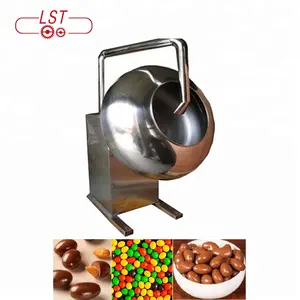 Máquina de revestimento de lanches de chocolate, máquina inoxidável de cobertura de doces e chocolate
