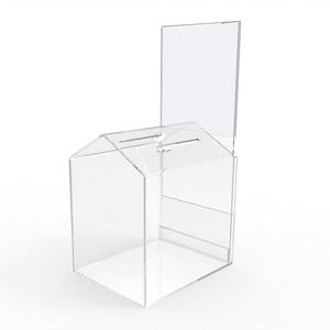 Rõ ràng lớn thăm dò ý kiến hộp hiển thị với khó<span class=keywords><strong>a</strong></span> nhự<span class=keywords><strong>a</strong></span> trong suốt Tặng hộp với khó<span class=keywords><strong>a</strong></span> và chì<span class=keywords><strong>a</strong></span> khó<span class=keywords><strong>a</strong></span> - Product Image 2