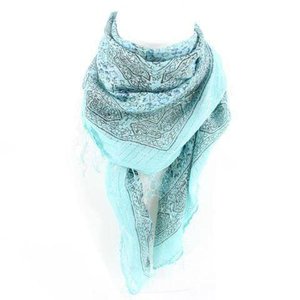 Bufanda tradicional de algodón para mujer adulta Color personalizado 90x90cm Longitud media DLR Marca para la temporada de primavera - Product Image 1