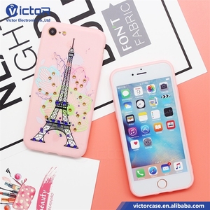 Productos más vendidos 2017 en Estados Unidos 3D de impresión TPU accesorios de teléfono móvil con diamante para iPhone 7 - Product Image 1