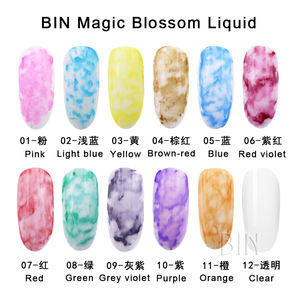 16 مللي ألوان مائية طلاء تزيين الأظافر الحبر هلام مسمار البولندية دي unas تزهر الرخام الحبر لالمسامير هلام البولندية - Product Image 6