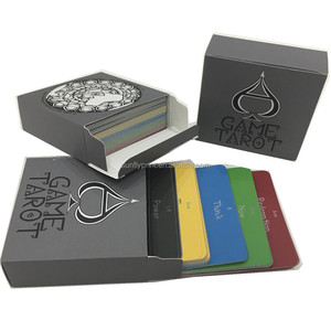 Cartes de jeu de tarot Mandala premium avec un design artistique noir et blanc, jeu de cartes de pleine conscience, impression de cartes de jeu - Product Image 3
