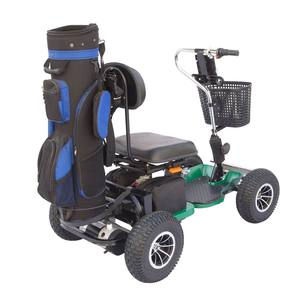 Buggy électrique siège unique de couleur verte, pour voiturette de golf - Product Image 1