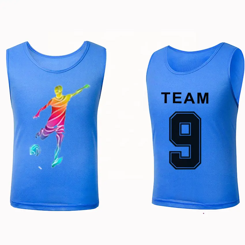 OEM factory sports basketball football volleyball reversible training vest soccer tops bibs