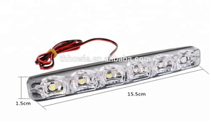 Feu antibrouillard <span class=keywords><strong>led</strong></span> universel, puces 5050, 6 SMD DRL, <span class=keywords><strong>12</strong></span> v, accessoires pour <span class=keywords><strong>automobile</strong></span>, lampe de jour - Product Image 5