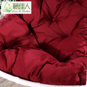 <span class=keywords><strong>Fauteuil</strong></span> suspendu <span class=keywords><strong>en</strong></span> forme d'œuf <span class=keywords><strong>en</strong></span> résine de rotin tressé pour patio, baie ou île extérieure, avec coussin et support - Product Image 5
