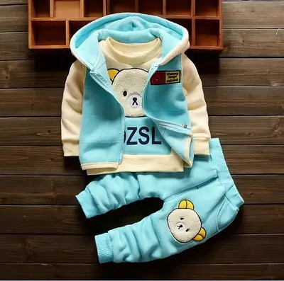 Setelan Pakaian Hangat Bayi Laki-laki, Setelan Baju Online Musim Dingin Anak Cowok