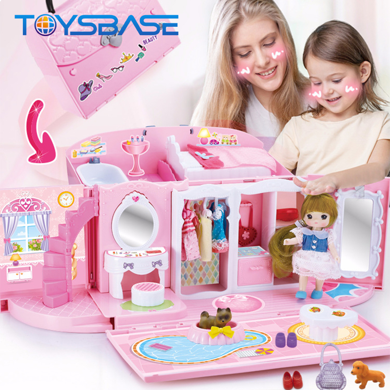 Портативный обучающий мини-домик для девочек