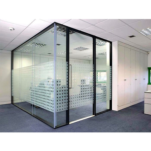 พรีม่าผนังกระจกอลูมิเนียมพาร์ทิชันประตูเคลือบผนังอะคูสติกเคลื่อนย้ายได้อย่างปลอดภัย - Product Image 5