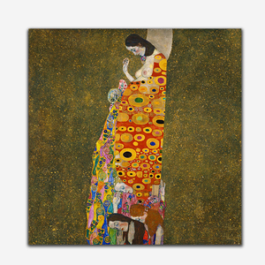 Famoso artista tela allungata cornice il bacio klimt pittura a olio su tela - Product Image 4