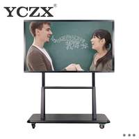 Écran tactile multi doigt, affichage LCD intelligent, salle de réunion, électronique numérique interactif, tableau de vision blanc intelligent pour l'école