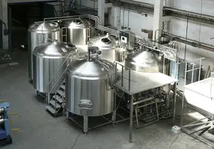 Equipamento de cerveja artesanal de 250l com tanques de aço inoxidável de grau alimentício e acessórios completos
