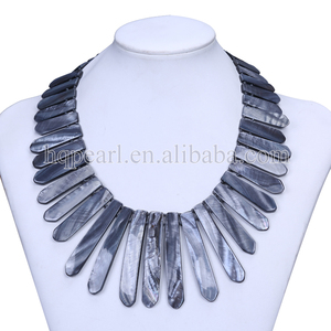 Pure <span class=keywords><strong>Handmade</strong></span> Nước Ngọt Shell <span class=keywords><strong>Tribe</strong></span> Tuyên Bố Vòng Cổ Trang Sức Thời Trang Lady Vòng Cổ - Product Image 2