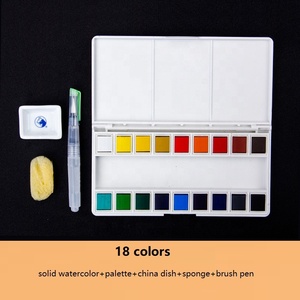 Ensemble de peinture à l'<span class=keywords><strong>aquarelle</strong></span> solide Maries 18/24/36 couleurs Transparente pour le dessin sur toile - Product Image 3