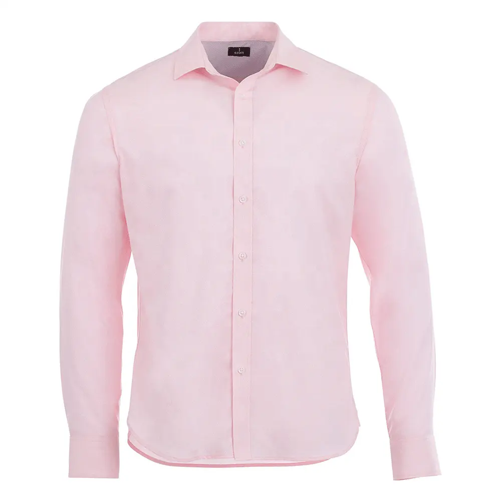 Manufactory Wholesale Professional Long Sleeve Formal Plain Pink Shirts For Men