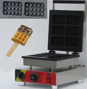 Ticari endüstriyel dikdörtgen Waffle makinesi/Waffle makinesi