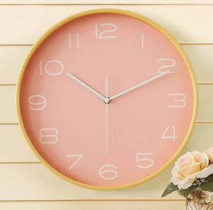 Rotondo Al Quarzo Silenzioso Movimento di Spazzata Moderna <span class=keywords><strong>Orologi</strong></span> Da Parete Per La Casa <span class=keywords><strong>Orologi</strong></span> Da Parete In Legno - Product Image 2