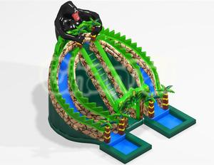 Diseño Original de La Selva Y El Gorila Inflable Tobogán Doble Tobogán para Los Niños - Product Image 1