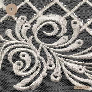 2018年最も人気のある花刺繍レース生地卸売 - Product Image 5