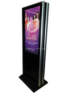 Écran LCD LED double face de 55 pouces Totem numérique publicitaire debout