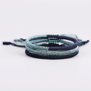 Amiu — Bracelet <span class=keywords><strong>tressé</strong></span> à la main pour hommes et femmes, cordon, noeud tibétain, ajustable, corde porte-bonheur <span class=keywords><strong>bouddhiste</strong></span>, nouveau, tendance - Product Image 5