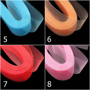 2 "5cm phẳng cứng cứng đồng bằng crin lông ngựa crinoline <span class=keywords><strong>Braid</strong></span> cho phụ nữ - Product Image 3