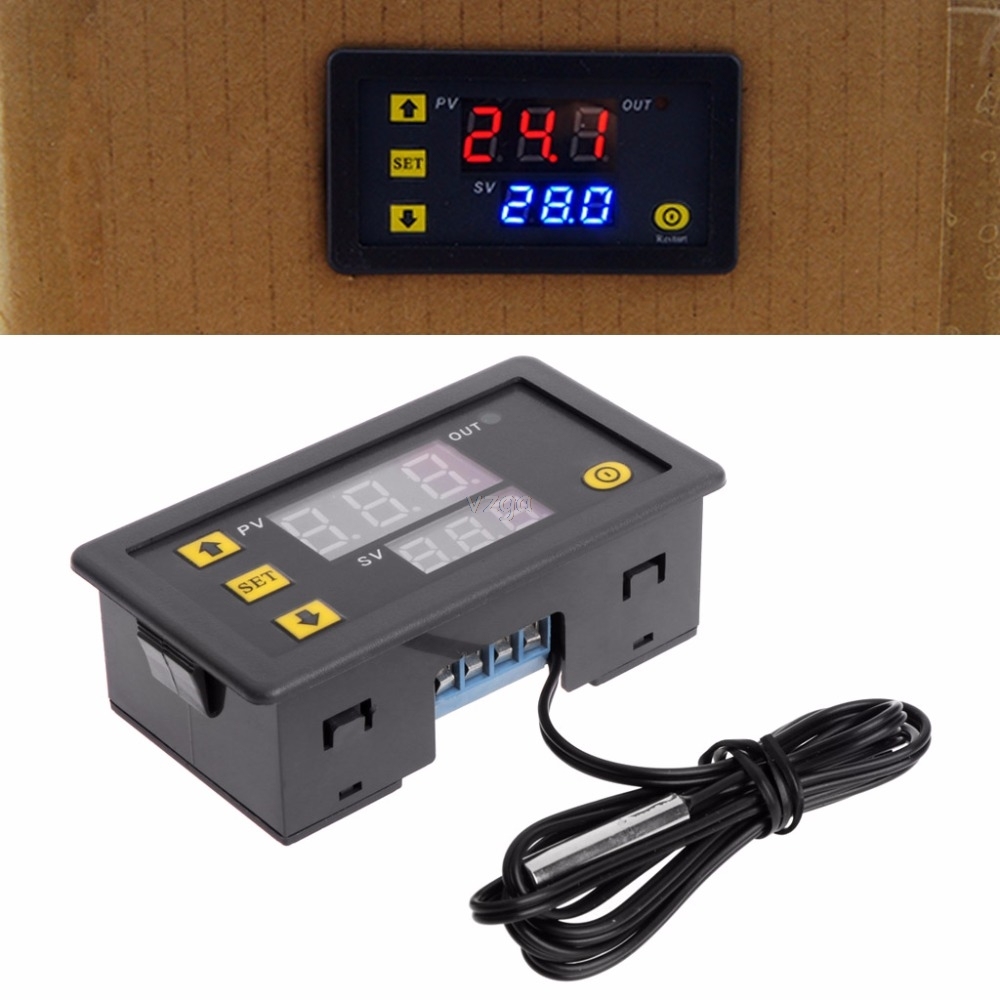 W3230 DC 12 V 20 A Contrôleur de température numérique LED Thermostat thermomètre contrôle de température capteur mètre (DV12V