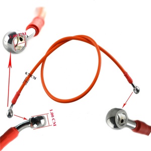 Línea de freno de manguera de aceite de motocicleta trenzada de ajuste <span class=keywords><strong>Banjo</strong></span> de acero inoxidable de 50cm - Product Image 3