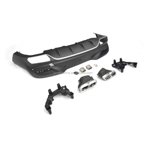 De plástico de GLE350 difusor trasero para Mercedes s Ben z sobre las clase GLE350 GLE400 GLE63 AMG 2016-2017 con escape - Product Image 2