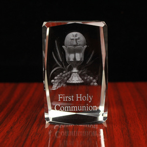 3D-Laser Das Abendmahl thema Kristall würfel als Baby <span class=keywords><strong>First</strong></span> Holly Kommunion Souvenir