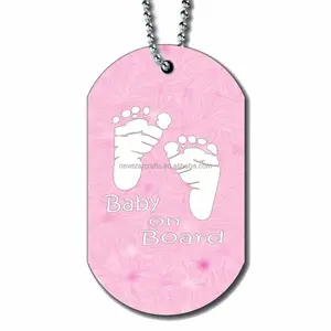 Metal Dog tag / Custom Hang Tags with printing logo and resin coating