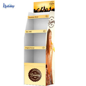 Fabrik Benutzerdefinierte Werbe Benutzerdefinierte Supermarkt Karton Display Weinregal Für Weinflasche - Product Image 2