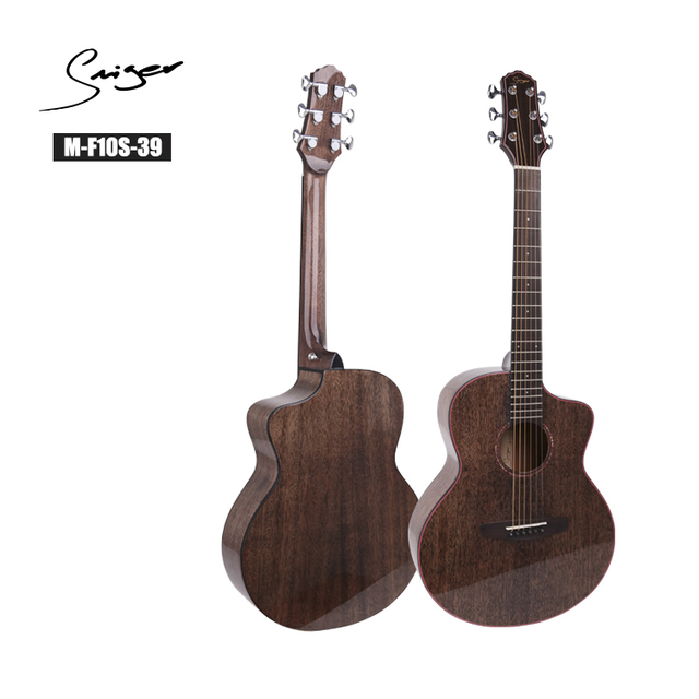 Custom Brand Affordable Solid Global Musical Instruments Guitar Acoustic 39"