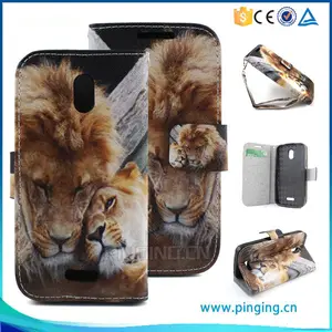 Mejores ventas de Premium tigre impreso tirón del cuero del teléfono Case para BLU Studio 5.0 HD Lte Y534Q
