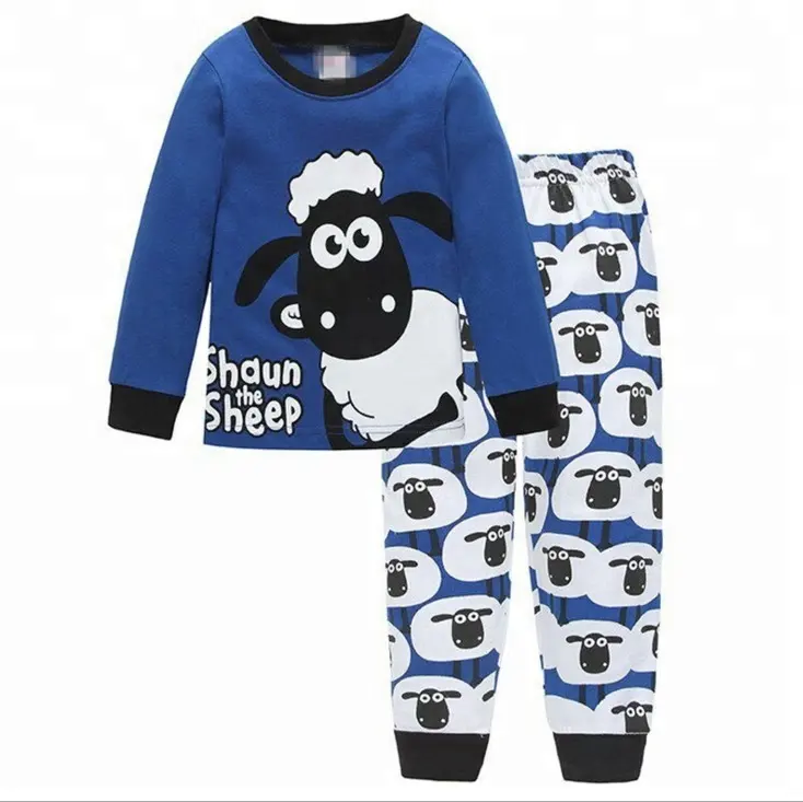 wholesale 2-7years boys cotton animal pyjamas kids baby sleepwear kids pajamas 2018