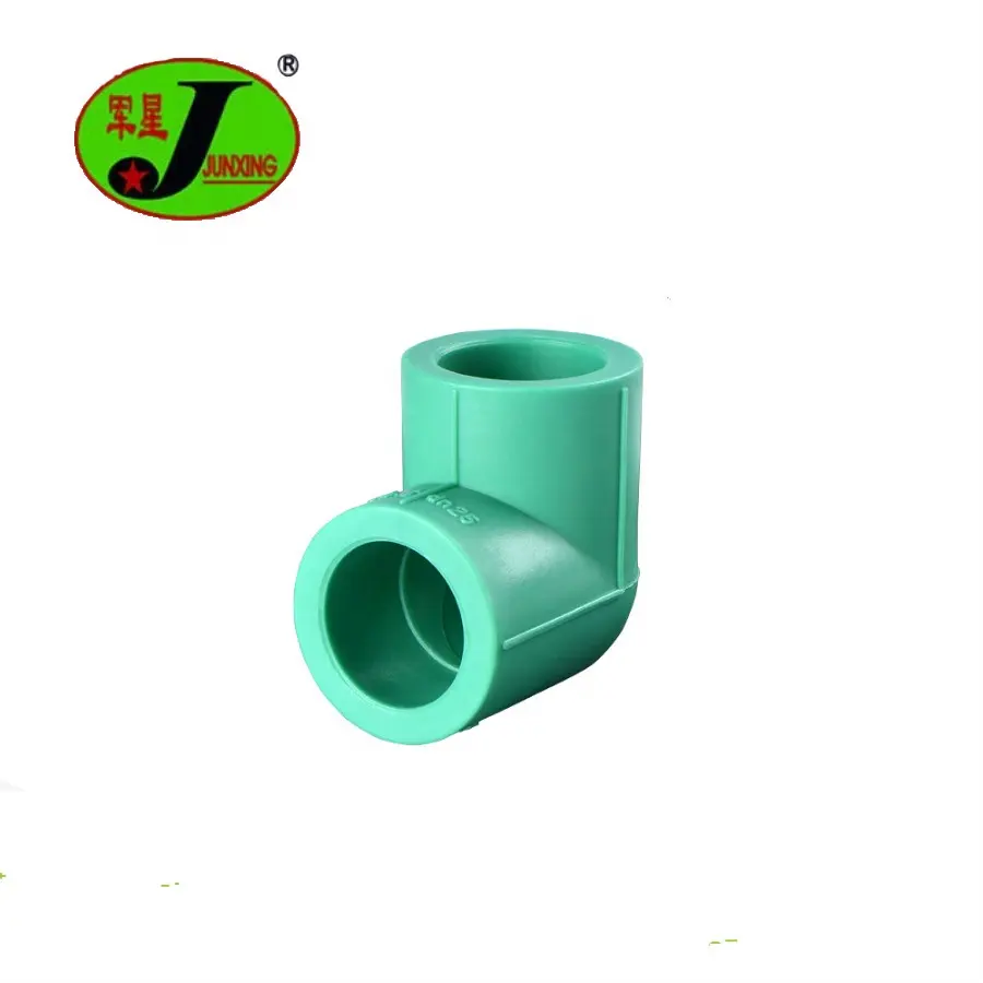 Junxing DN25 ppr pipe fittings catalog 90 degree elbow