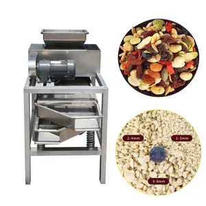 Industrial Hazelnut kernel Cutting Machine peanut Shredding and screening machine nut processing production line