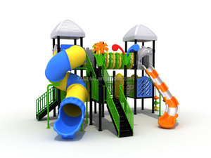 Équipement de terrain de jeux extérieur personnalisé avec toboggan et balançoire, parc d'attractions commercial - Product Image 3