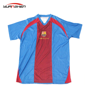 china promotion high quality polyester interlock 150gsm cheap men football jerseys - Product Image 3