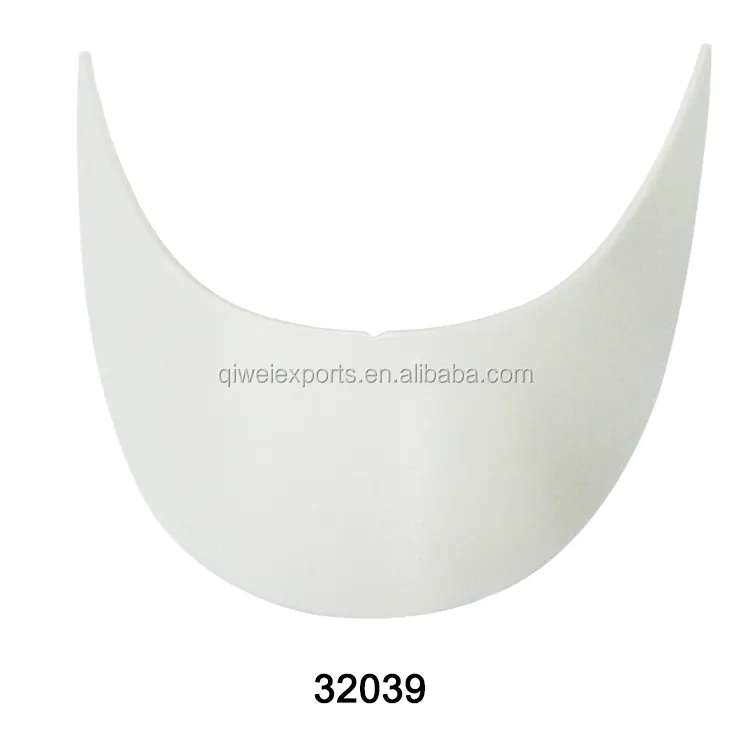 Accessori per visiera con cappuccio in plastica con inserto a tesa in PE bianco personalizzato 32039