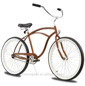 Bicicleta cruiser de 26 polegadas, bicicleta confortável com liga de alumínio ou moldura de aço