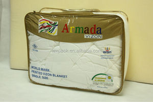 Texpack OEM Logo stampa trasparente PVC PE zipplock imballaggio coperta copripiumino - Product Image 5