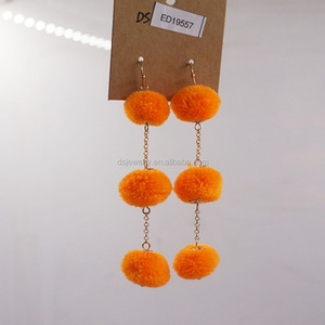 Último nuevo diseño hecho a mano hilo de seda pendientes de Cuentas 2017 - Product Image 6