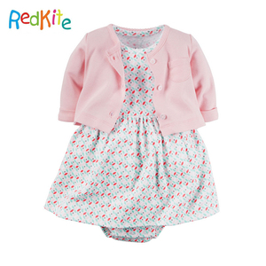 Diseños de flores vestido del bebé recién nacido encantador 2 años bebé peleles body vestido - Product Image 2