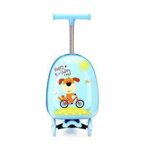 2020 Kids Trolley Suitcase luggage three wheel mobility foldable scooter suitcases