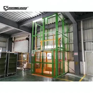 High quality guide rail warehouse elevator hydraulic cargo lift with CE certification