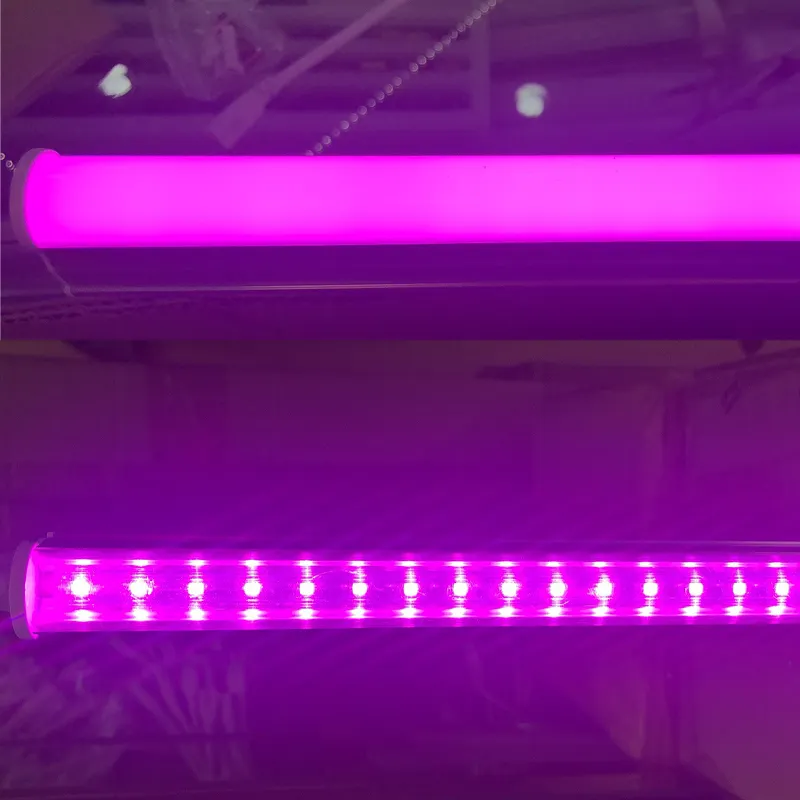 Hochwertige RGB LED-Röhre rosa lila 4ft t5 Aluminium rohr