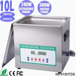 410 HTDS Doppia Frequenza 10L Vibrazioni Riscaldata Digital Ultrasonic Cleaner